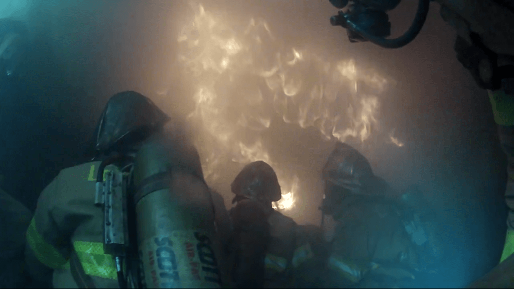 Fire Department Responding to a Fire 2